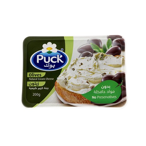 PUCK OLIVES CREAM CHEESE 200G