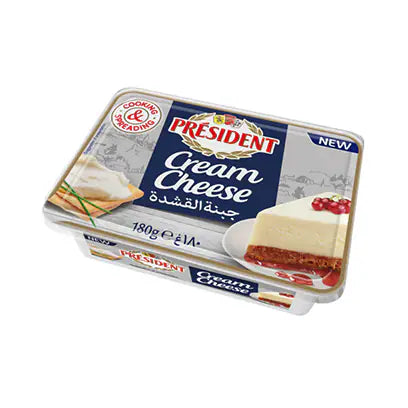 PRESIDENT CREAM CHEESE TUB 180G