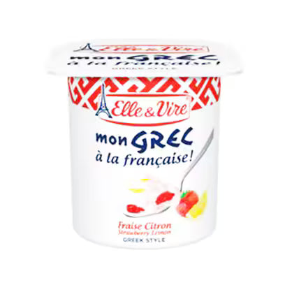 Elle & Vire Mon Grec Yogurt Strawberry 125G