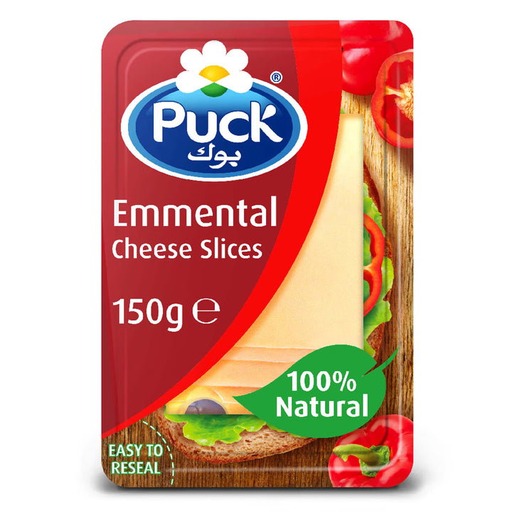 PUCK EMMENTAL CHEESE SLICES 150G