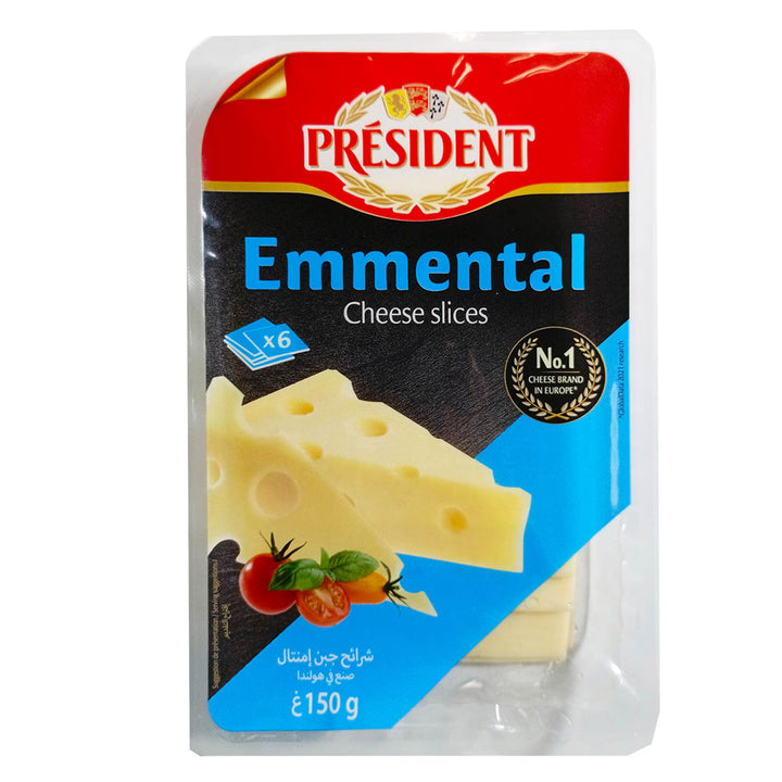 PRESIDENT EMMENTAL SLICES 150G
