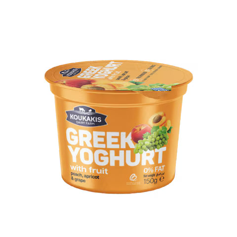 KOUKAKIS GREEK YOGURT PEACH 150G