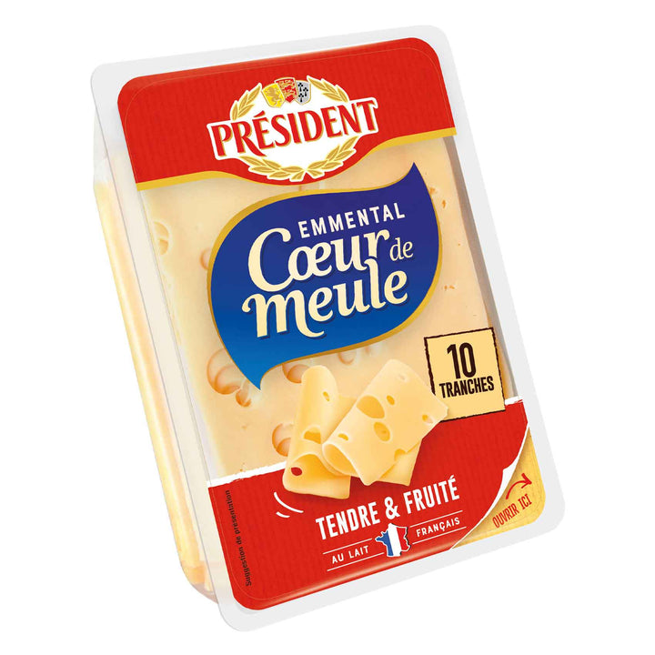 President Slices Emmental Coeur De Meule 150g