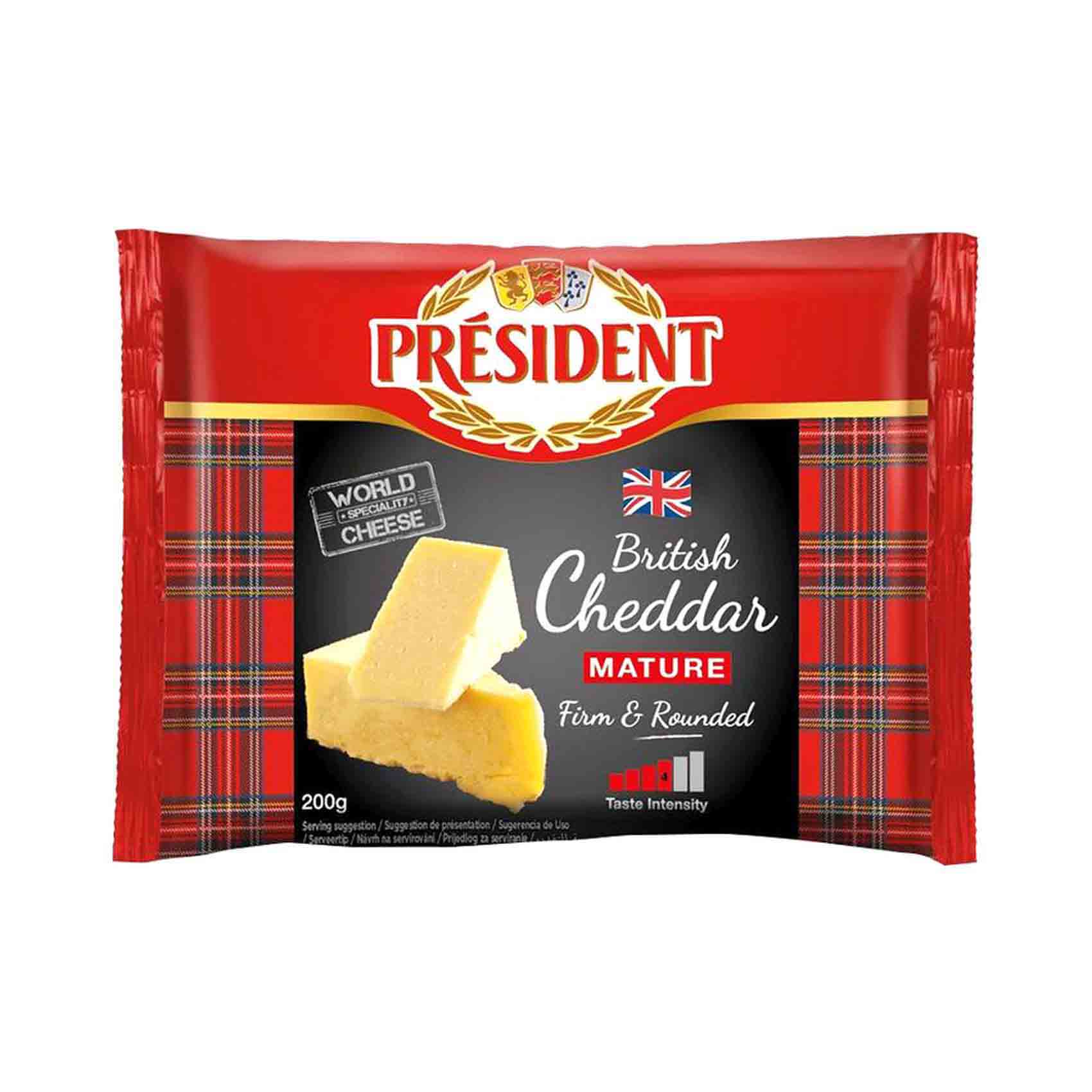 President Cheese Cheddar Mature 200g