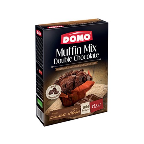 DOMO MUFFIN MIX DOUBLE CHOCOLATE 336G