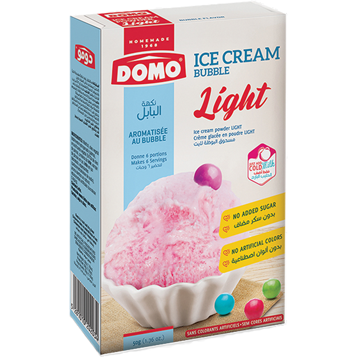 DOMO ICE CREAM LIGHT BUBBLE 50G