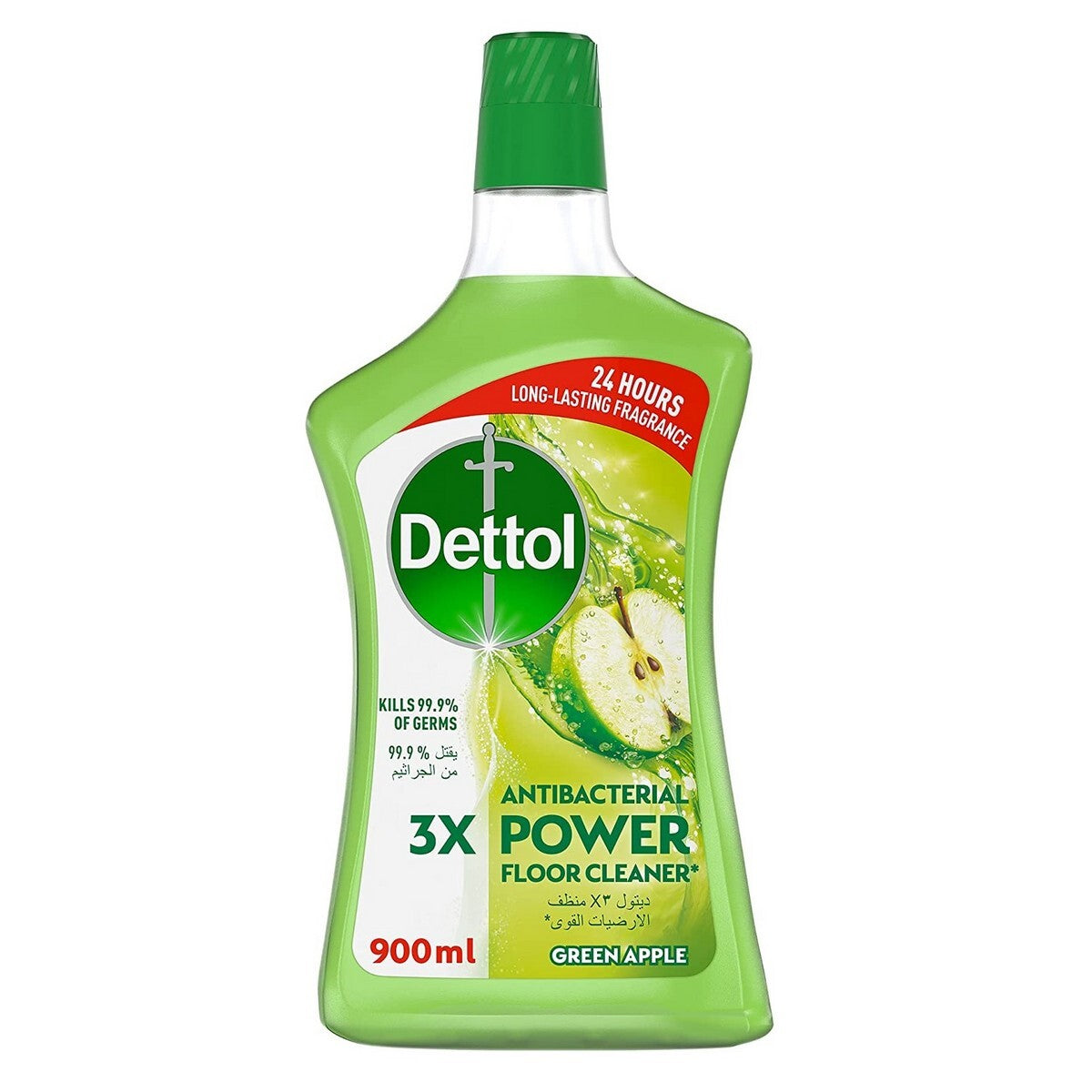 Dettol Antibacterial Floor Cleaner Green Apple 900Ml