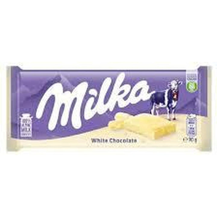 MILKA CHOCO 90G WHITE CHOCOLATE