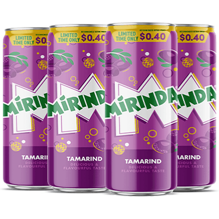MIRINDA TAMARIND CAN 330ML @ $ 0.40