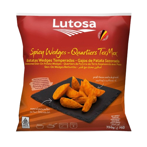 LUTOSA WEDGES SPICY FRIES 750G
