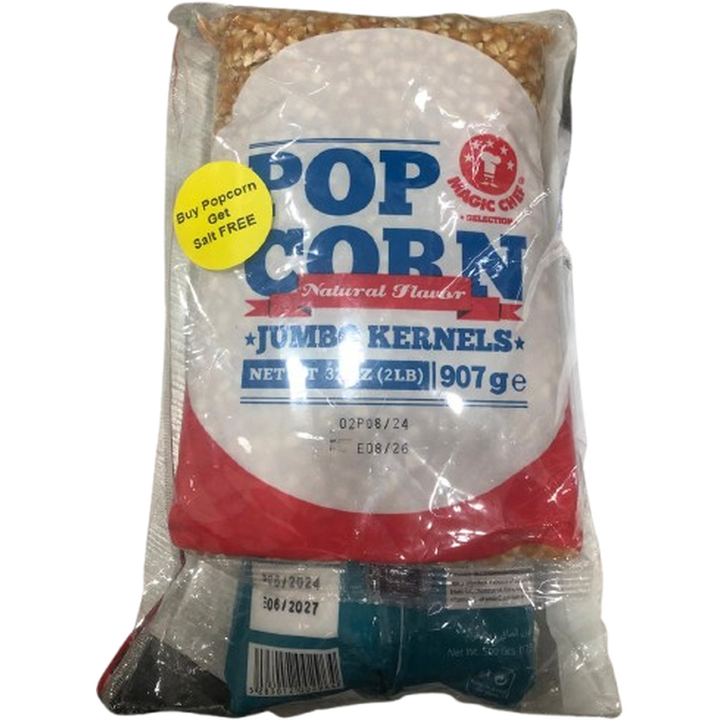 MAGIC CHEF POP CORN 907G +SEA SALT 500G FREE