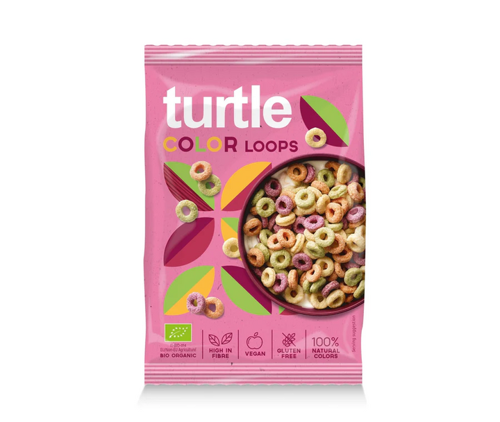Turtle Organic Cereals Color Loops 40g
