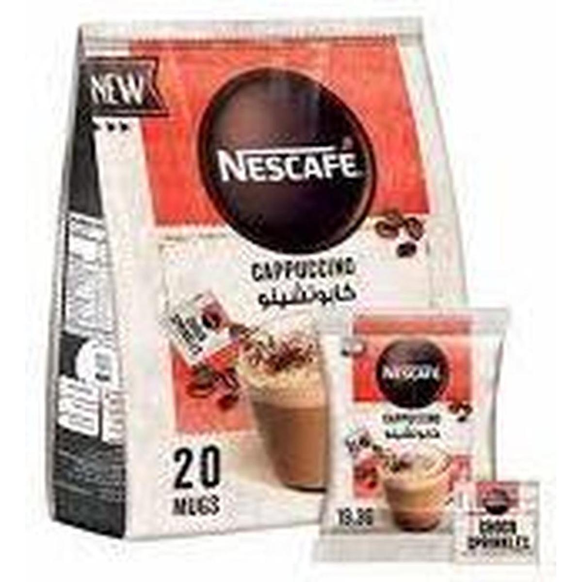 NESCAFE CAPPUCCINO 20 MUGS BAG