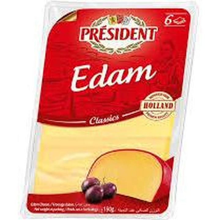 PRESIDENT SLICES PROCESSED CHEESE EDAM 150G