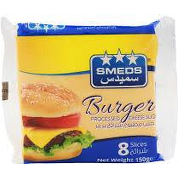 SMEDS PROCESSED CHEESE BURGER SLICES 150 G