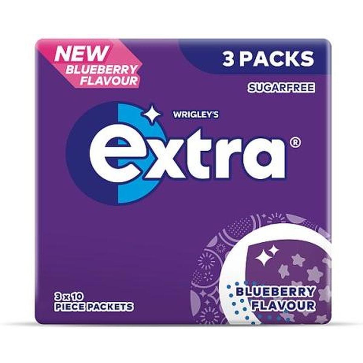 EXTRA CHEWING GUM 14G BLUEBERRY
