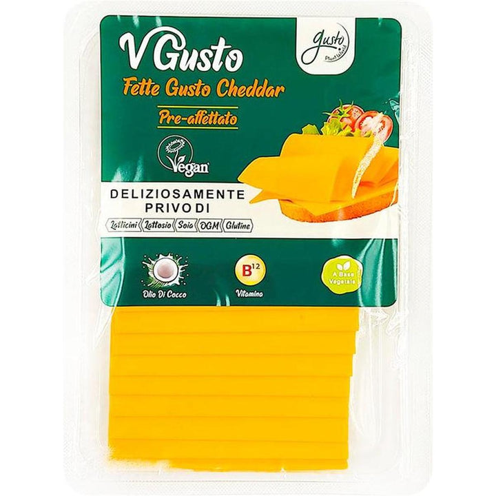 V GUSTO VEGAN CHEDDAR FLAVOUR IN SLICES 200G