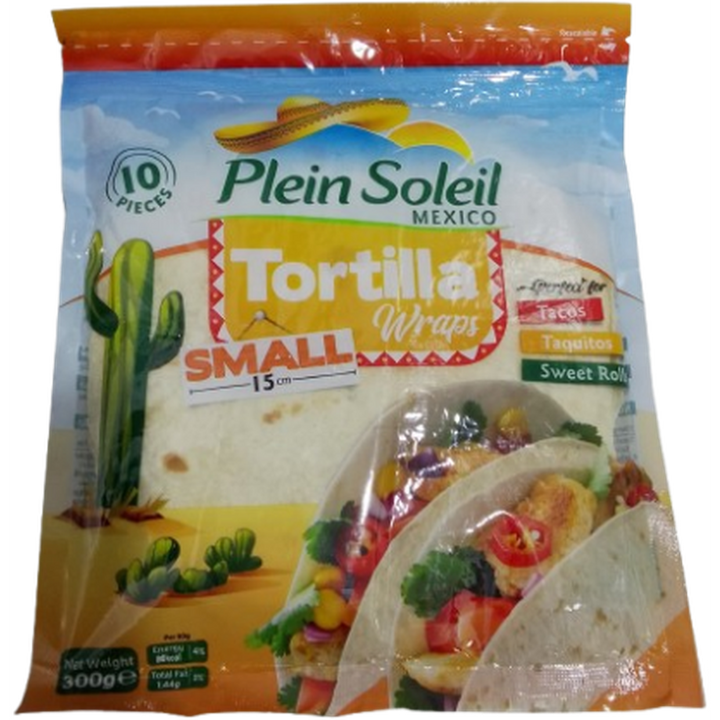 PLEIN SOLEIL MEXICO TORTILLA WRAPS 300G SMALL 15CM