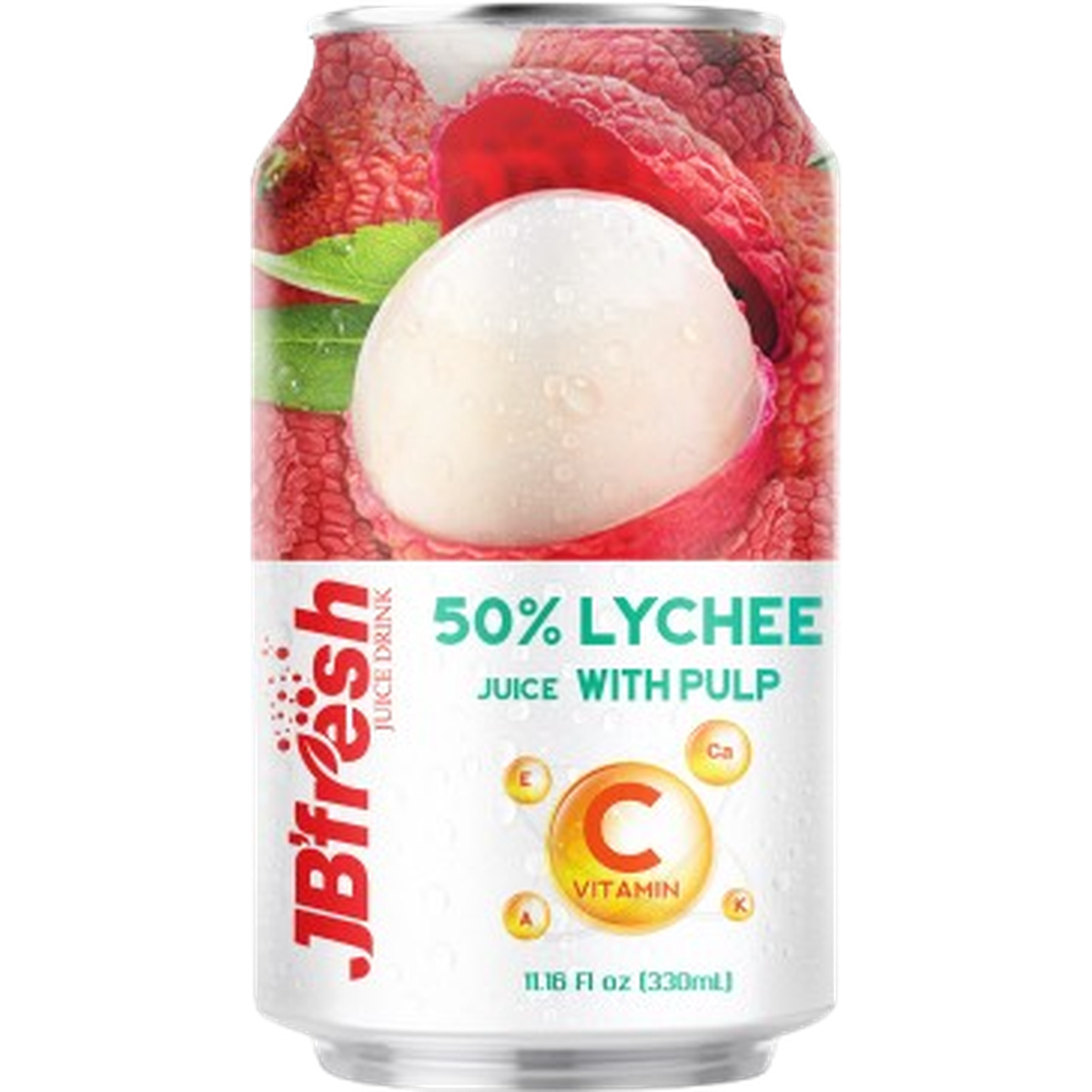JB FRESH DRINK CAN 330ML LYCHEE