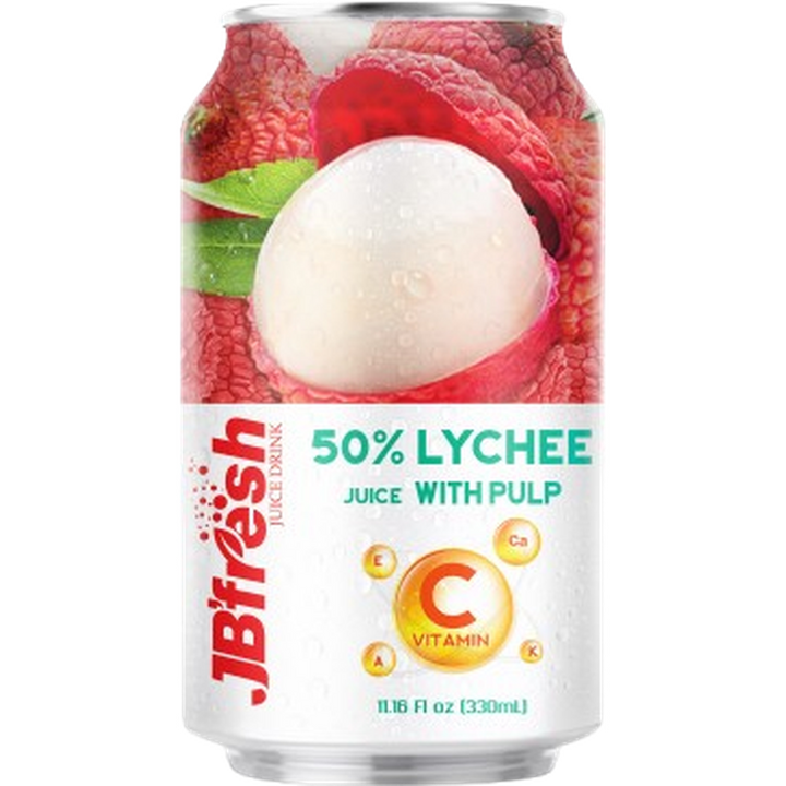 JB FRESH DRINK CAN 330ML LYCHEE