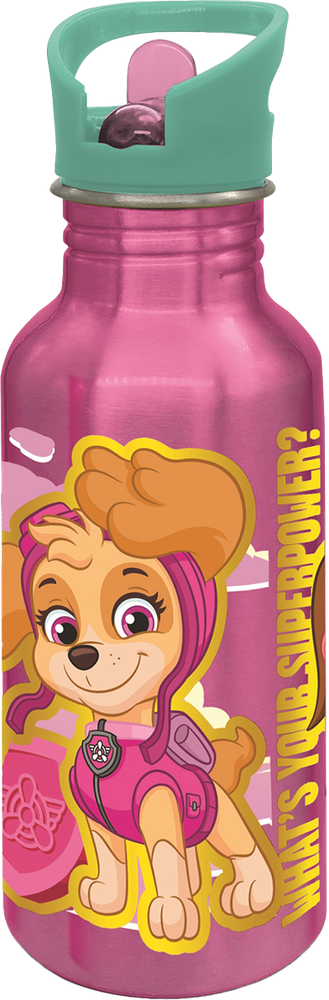 STOR ALUMINIUM SIPPER BOTTLE 545ML PAW PATROL GIRL