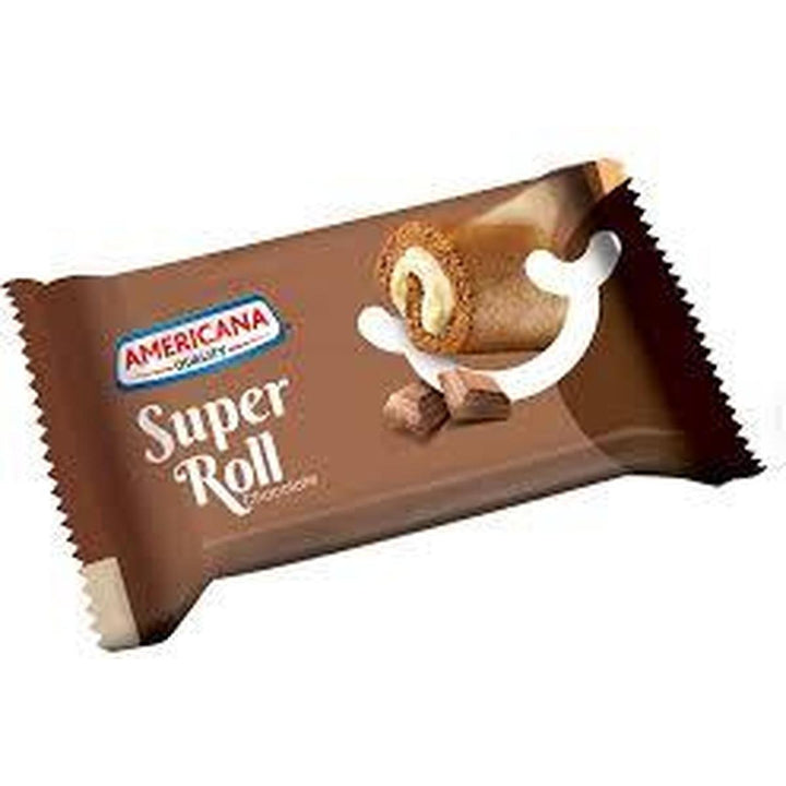 AMERICANA CAKE 60G SUPER ROLL CHOCOLATE