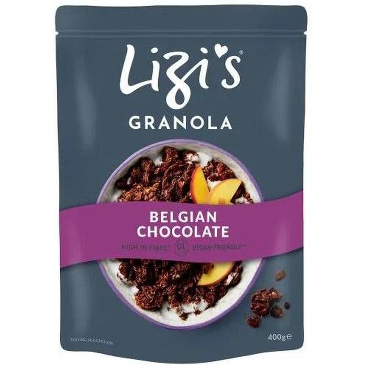 LIZI'S GRANOLA 400G BELGIAN CHOCOLATE