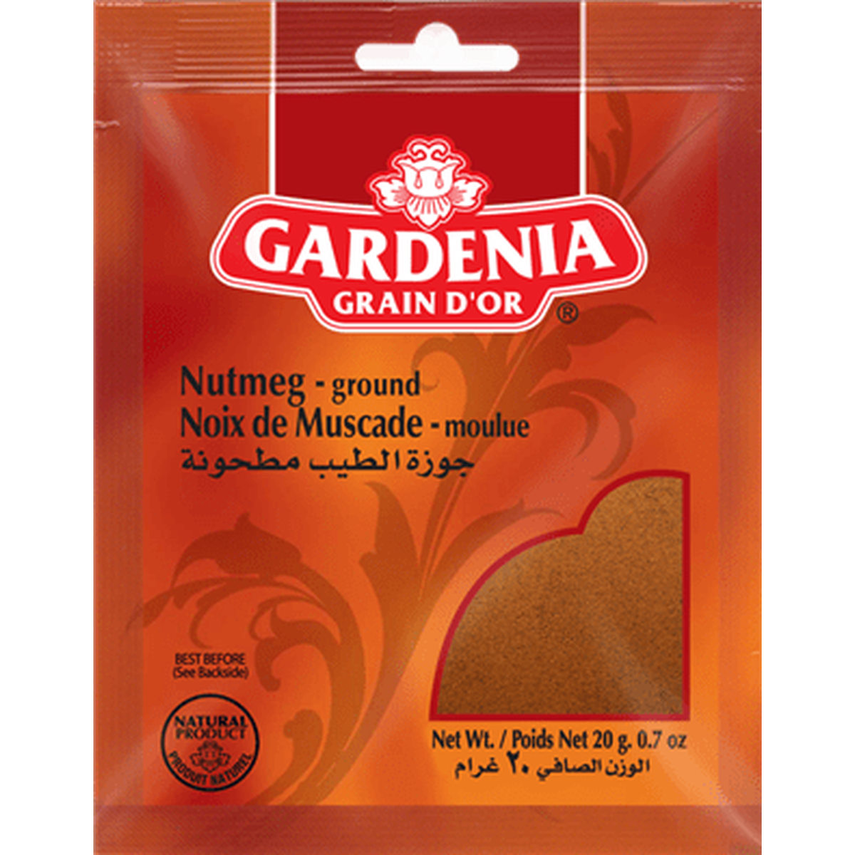 GARDENIA NUTMEG GROUND 20G
