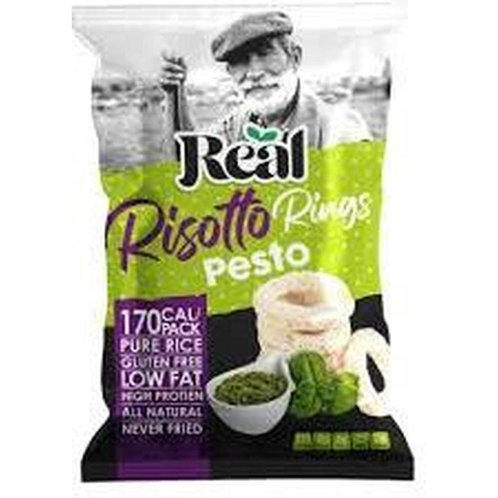 REAL RISOTTO RINGS 40G PESTO