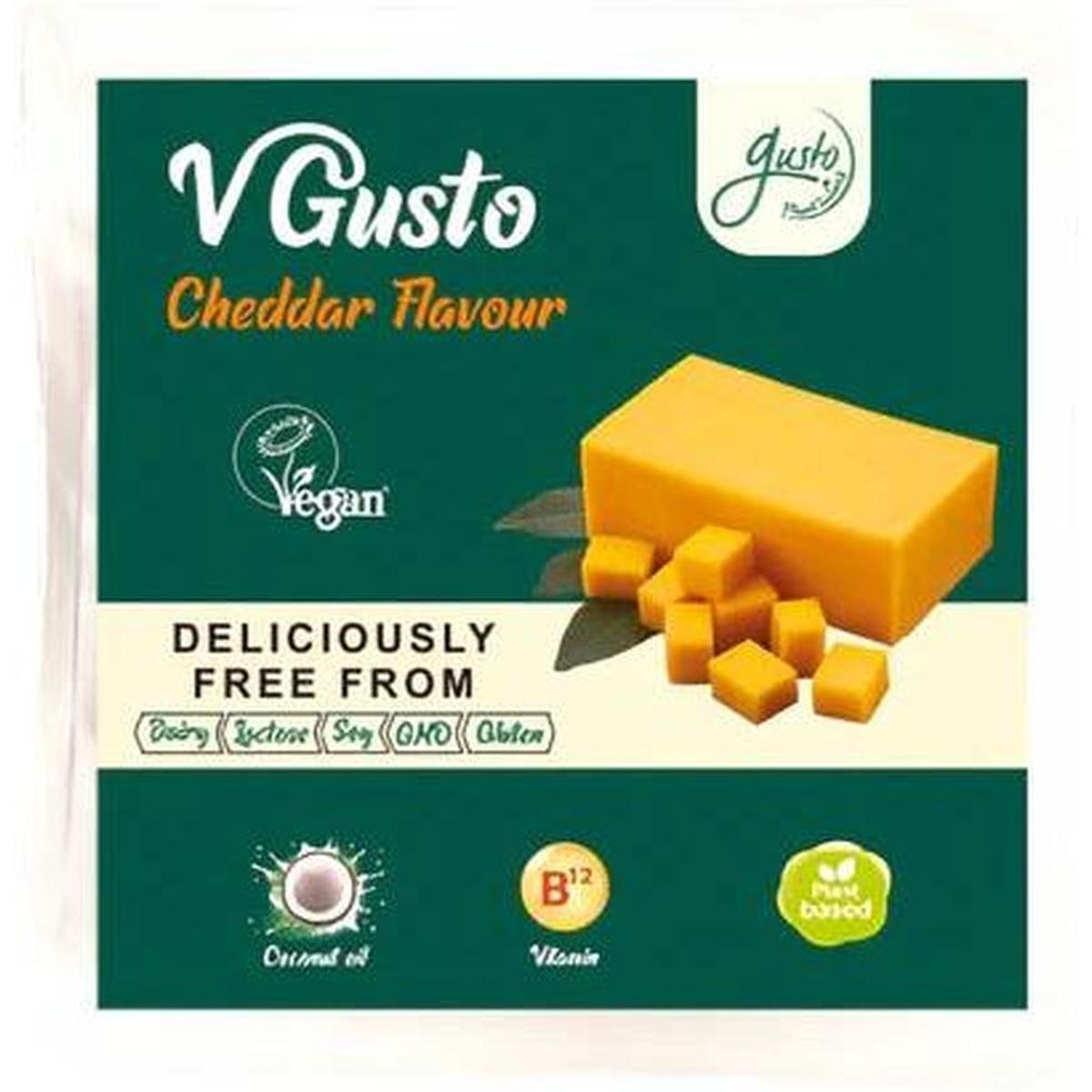 V GUSTO VEGAN CHEDDAR FLAVOUR 200G