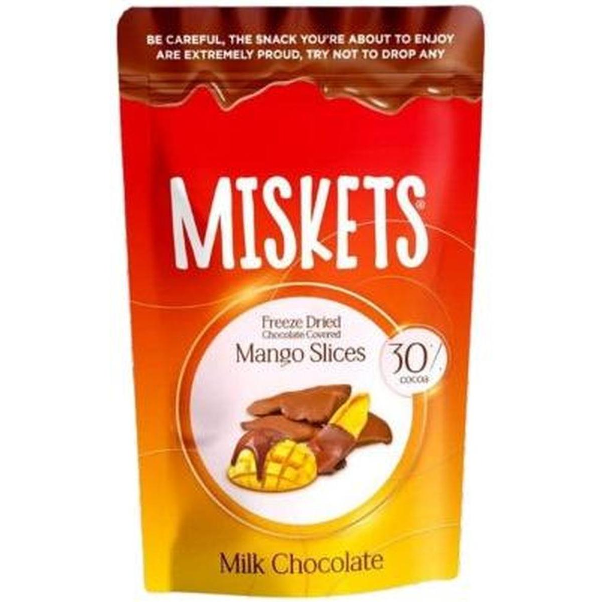 MISKETS CHOCOLATE MANGO SLICES 80G