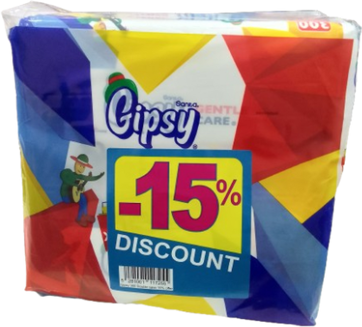 GIPSY TISSUE 300 SHEETS*2 -15%
