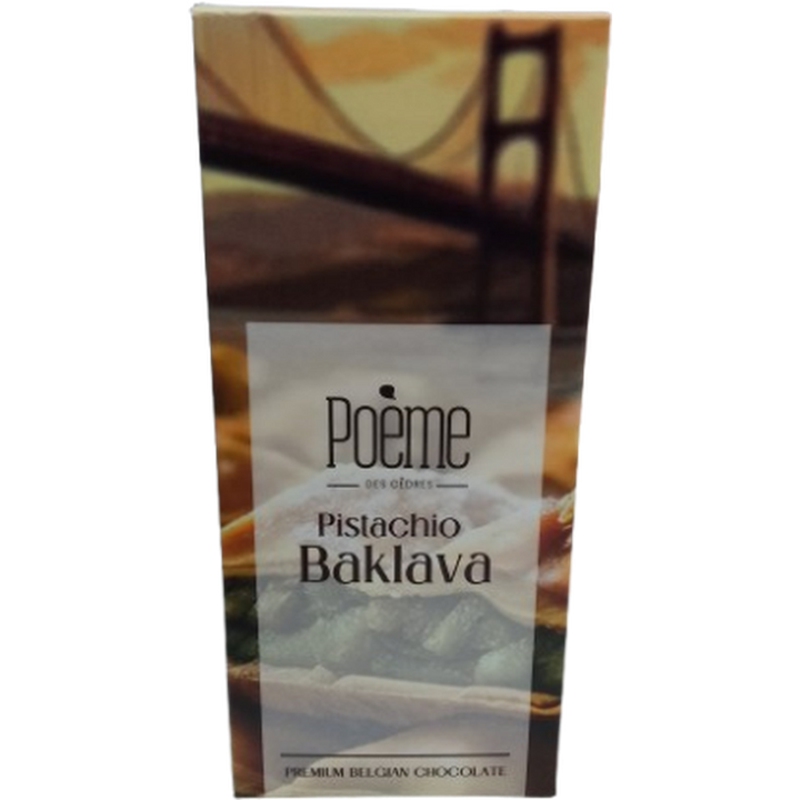 POEME CHOCO BAR 100G PISTACHIO BAKLAVA