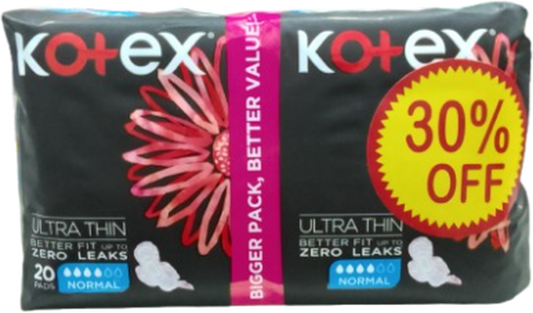KOTEX FEMININE PADS NORMAL ULTRA THIN *20 @30% OFF