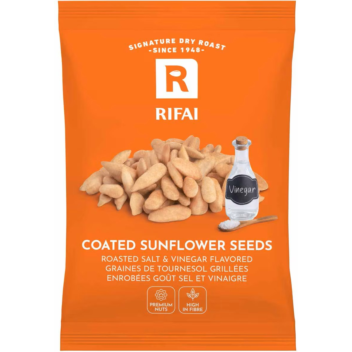 RIFAI COATED SUNFLOWER SEEDS SALT & VINEGAR FLAVORED 30G