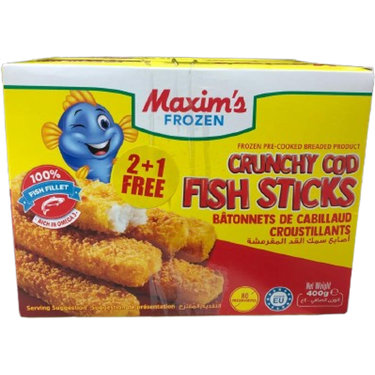 MAXIM'S FISH STICKES 400G 2+1 FREE