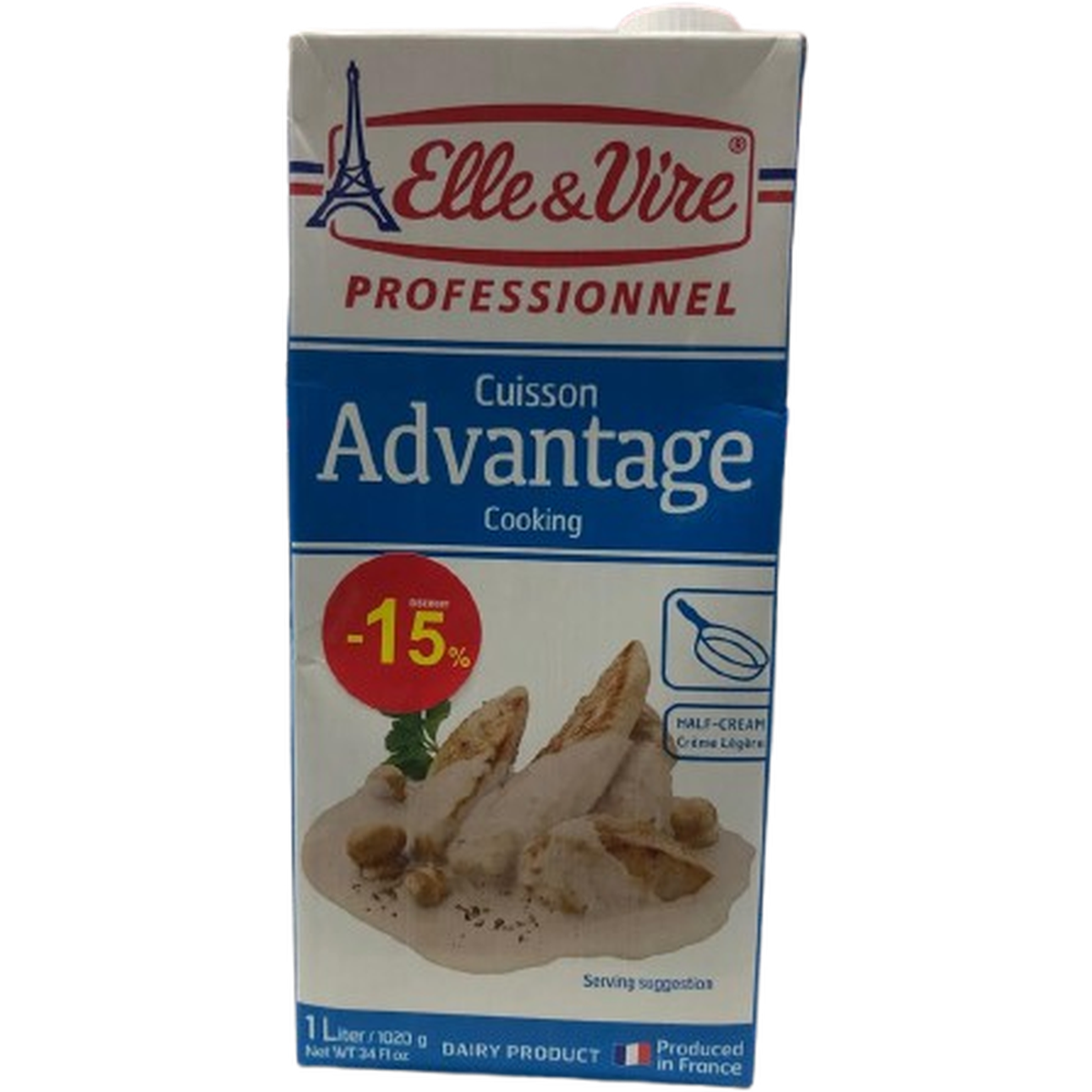 ELLE & VIRE CUISSON ADVANTAGE COOKNG CREAM 1L @15% DISCOUNT