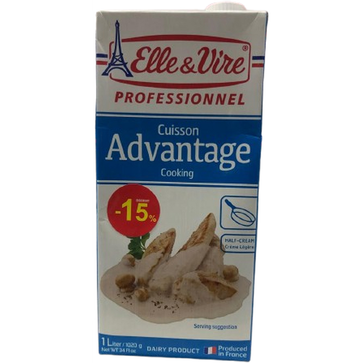 ELLE & VIRE CUISSON ADVANTAGE COOKNG CREAM 1L @15% DISCOUNT