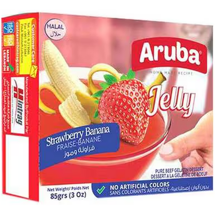 ARUBA JELLO 85G STRAWERRY - BANANA
