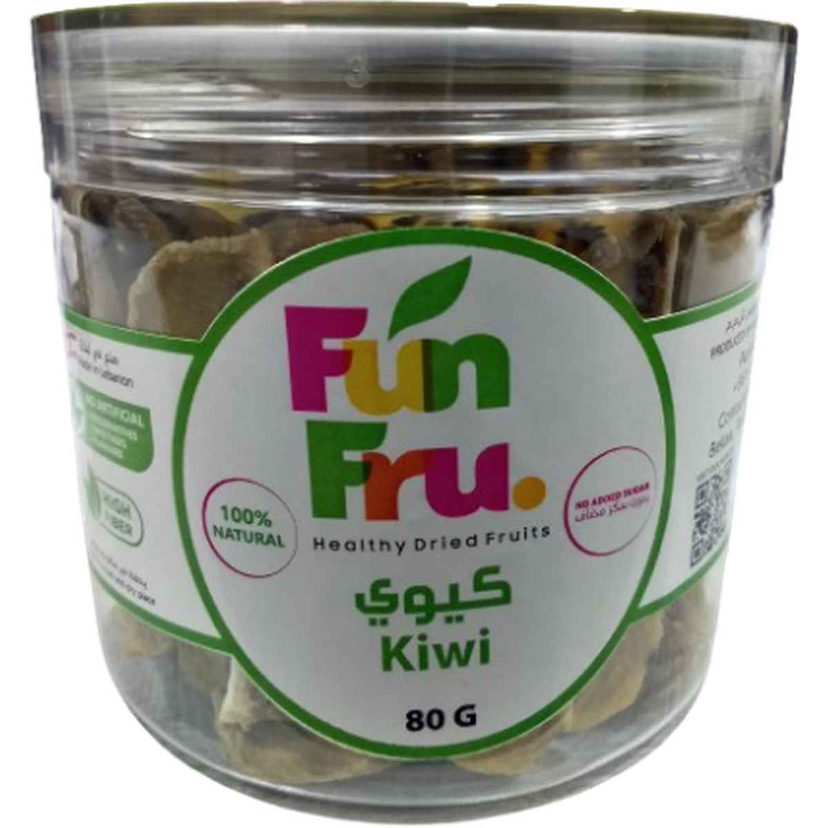 FUN FRU DRIED KIWI 80G SUGAR FREE
