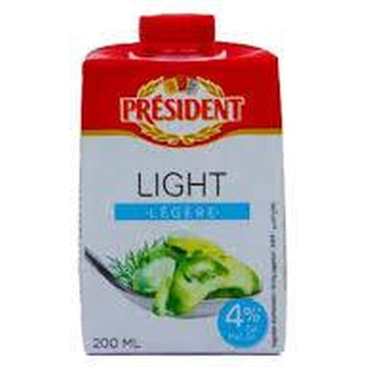 PRESIDENT WHIPPING CREAM 200ML LIGHT