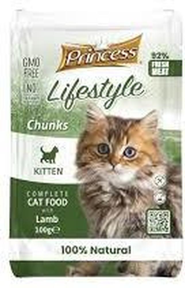 PRINCESS LIFESTYLE KITTEN FOOD 100G LAMB