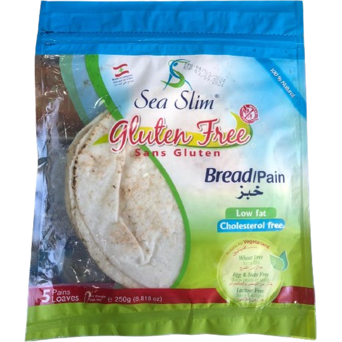 SEA SLIM GLUTEN FREE BREAD 250g