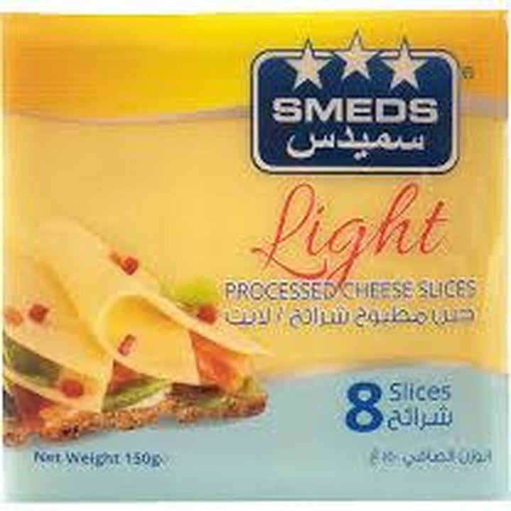 SMEDS PROCESSED CHEESE LIGHT SLICES 150 G