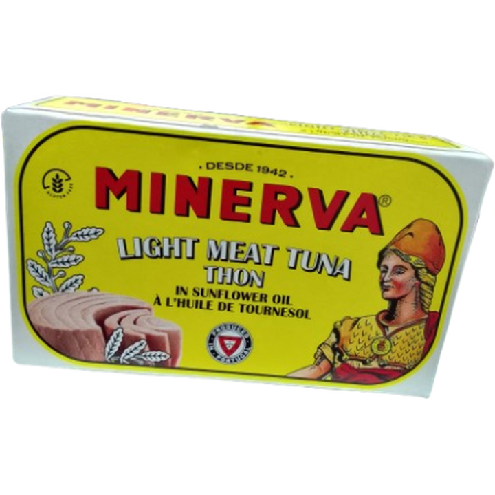 MINERVA TUNA 120G LIGHT MEAT IN SUNFLOWER OIL