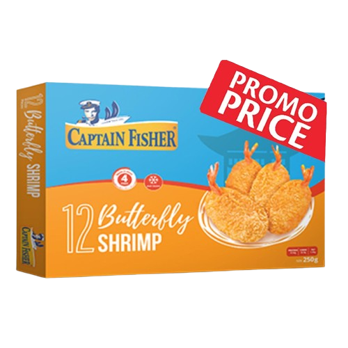 Captain Fisher Butterfly Shrimps 12pcs 250g