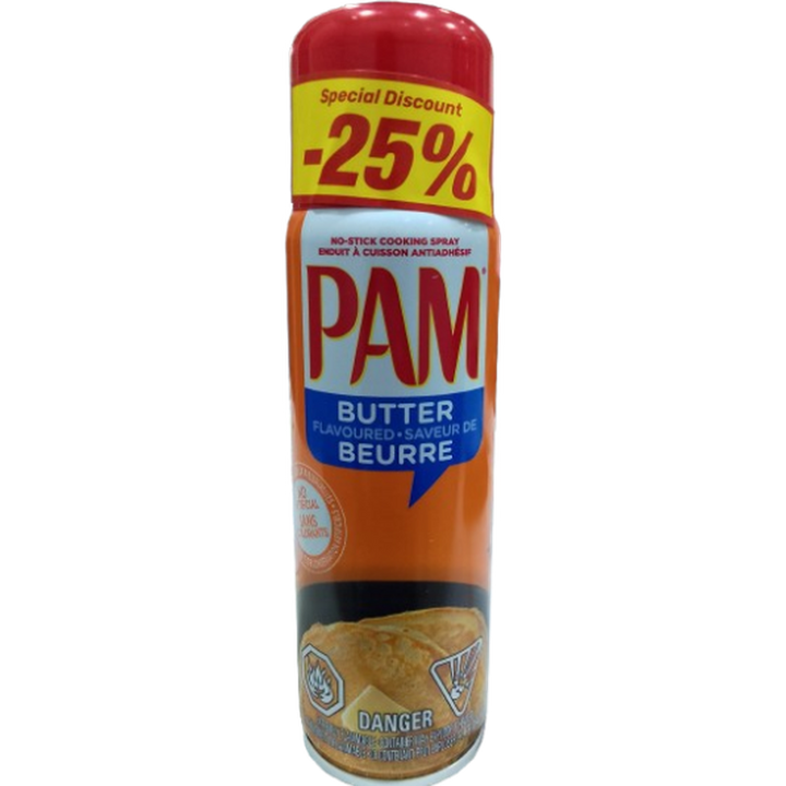 PAM NO-STICK COOKING SPRAY BUTTER 141G @25% OFF