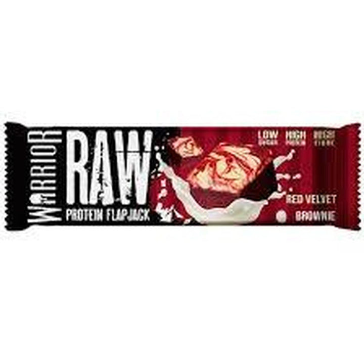 WARRIOR RAW PROTEIN FLAP JACK 75G RED VEVET BROWNIE
