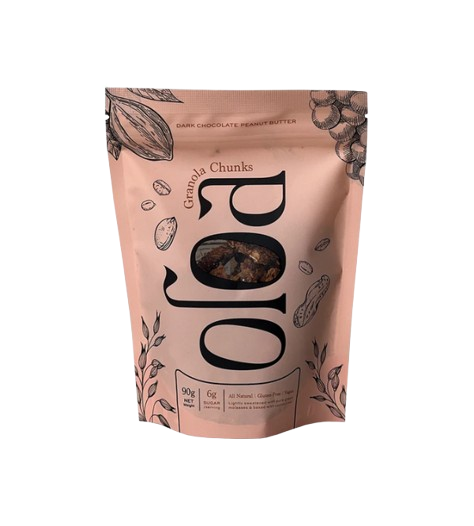 Oloa Granola Dark Chocolate Peanut Butter Chunks 90G