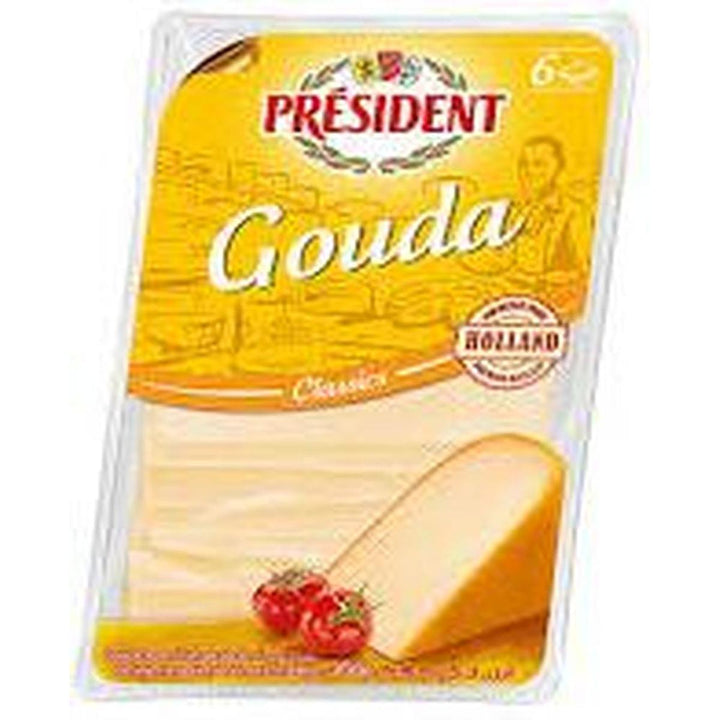 PRESIDENT SLICES PROCESSED CHEESE GOUDA 150G